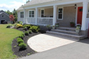 Garden and paverstone